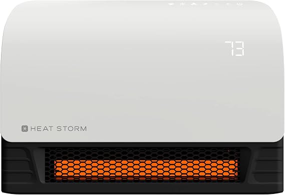 Heat Storm 1500-Watt Sedona WiFi Infrared Wall Mountable Heater,White