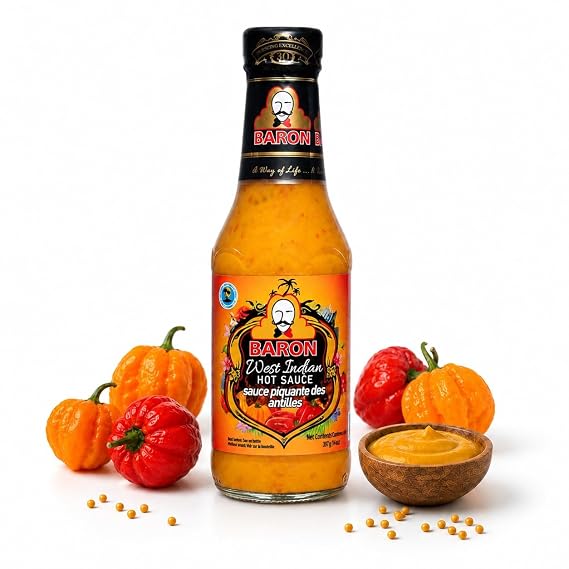 Baron West Indian Hot Sauce 14 oz (397ml)