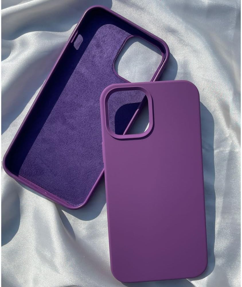 Coverzone iPhone 15 İle Uyumlu Kılıf Z-Mara Lansman Vieri Tam Koruma Arka Kapak Kamera Koruma Çıkıntılı Pürüzsüz Yüzey Derin Mor
