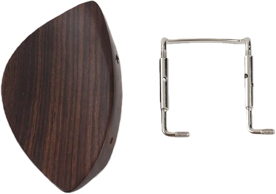 Violin Chin Rest with Metal Bracket and Softwood Strip for 4/4 Size Violin Parts Chin Rest For Violin Violin Chin Rest