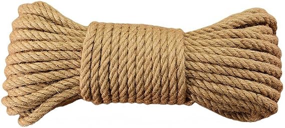 Natural Jute Twine Durable Industrial Packing Materials Heavy Duty Natural Brown Twine Jute Rope/String 328ft/100m for Arts, Crafts & Gardening Applications
