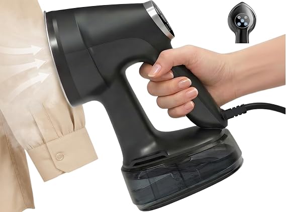 Vacuum Steamer for Clothes: Handheld Garment Steamer with Adjustable Suction 2500-3600Pa, No-Leak Stable Steam, Steam Iron for Clothes, 15s Fast Heat-Up, 400ml Water Tank, 4 Steam Modes, 110-120V