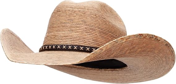 Jeanne Simmons Women's Brown Two Hump Crown Cowboy Hat, Medium to Extra Large, 4 Inch Brim