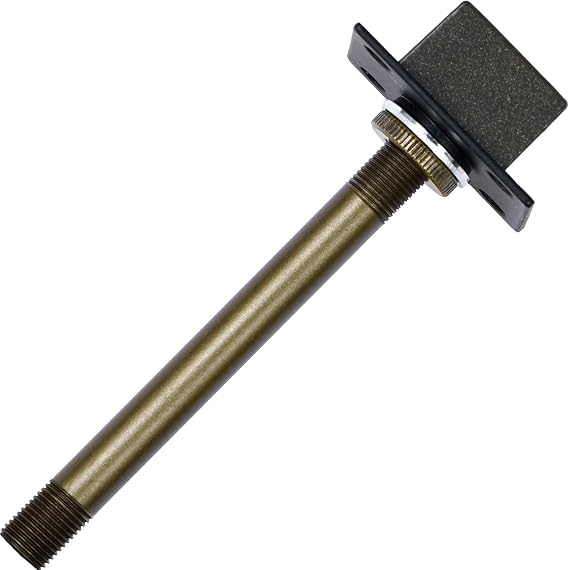 Bieye SS038 Lampshade Support with Finial for Tiffany Style Stained Glass Floor Lamp Table Lamp (G3/8 110mm Bronze Cube)