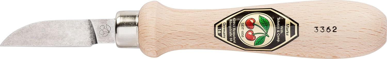 Kirschen 3362000 notched carving knife with wooden handle