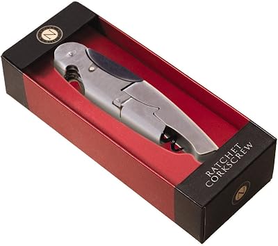 Cork Pops Stainless Steel 5 Inch Ratcheting Corkscrew With Foil Cutter