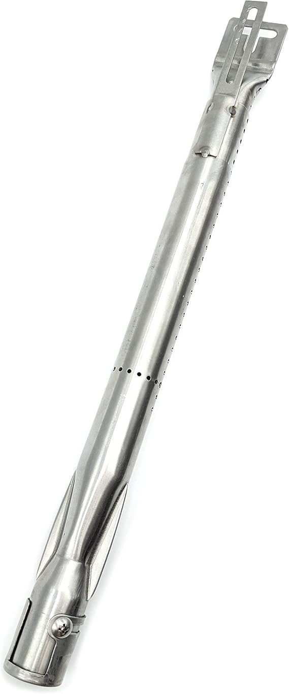 Extendable 1" Diameter Stainless Steel Burner Replacement Tube for Gas Barbecue Grills, 14"-19" Length