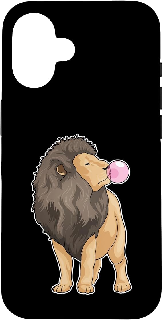 Lion Bubble Gum Case for iPhone 16
