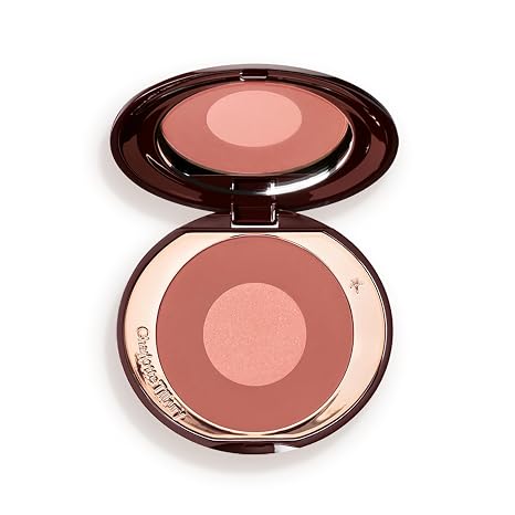 Charlotte Tilbury Cheek to Chic Powder Blush - Two-Tone Cheek Makeup with a Radiant, Luminous Finish - Buildable Color that Smooths, Buffs & Blends for a Light Reflecting Glow