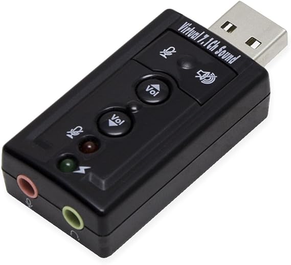 USB 2.0 External Virtual 7.1 Surround Sound Adapter