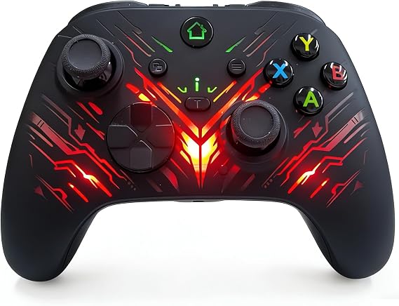 gamtooy X box 1 Controller, Gaming Remote for all series of X-box One Host and PC Win10+ with Programming Buttons, Turbo, LED Light, Firmware Upgrade Required From Third Party