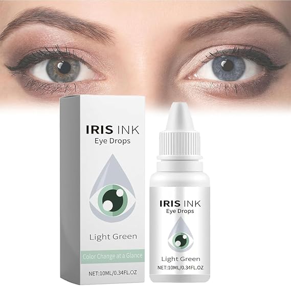 Eye Color Changing Drops,Change Eye Color Drops,Natural Eye Drops for Dry Eyes,IrisInk Eye Drops,Fancy Drops Change Your Eye Color,Lighten &