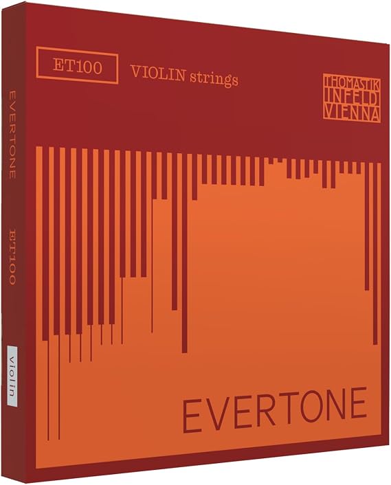 Thomastik-Infeld Evertone Dominant Violin String Full Set - Medium Tension for Beginners - Easy to Play - Clear, Balanced Tone with Good Projection - Made in Austria