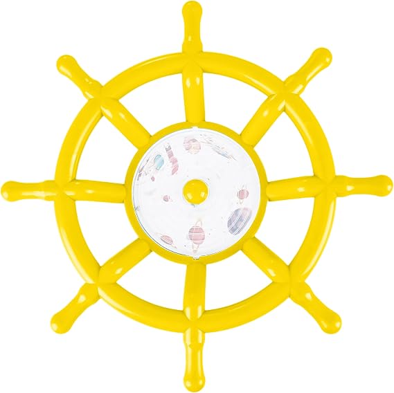 Kids Playground Accessories Outdoor Plastic Steering Wheel Playset Pirate Ship Wheel for Playhouse Garden Backyard Tree House