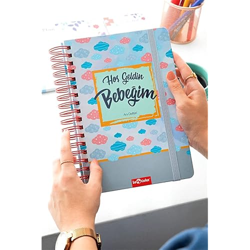 LE COLOR Baby Memory and Mother Pregnant Diary Album Notebook Blue