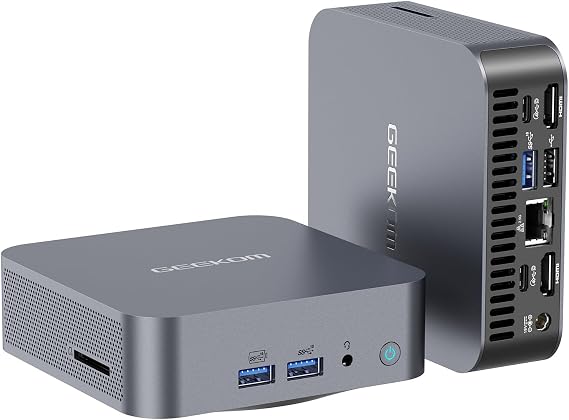 GEEKOM GT13 PRO Mini PC, Intel Core i9-13900HK (14C/20T, up to 5.4GHz), 32GB DDR4 RAM, 1TB PCIe 4.0 NVMe SSD, Aluminium Design Windows 11 Pro Desktop Computer with USB4,Wi-Fi 6E,BT 5.2,8K UHD
