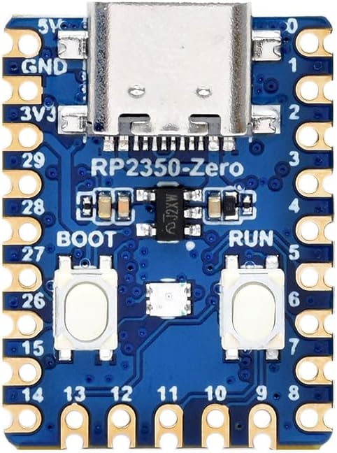Based on Waveshare RP2350-Zero Mini Development Board, Raspberry Pi Microcontroller Development Board, Raspberry Pi Dual Core & Dual Architecture Microcontroller