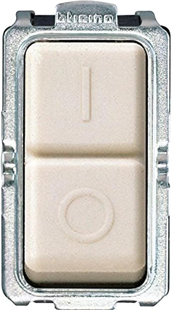 Bticino S5011F Magic Series Two-Pole Switch, 1, 6A, Ivory