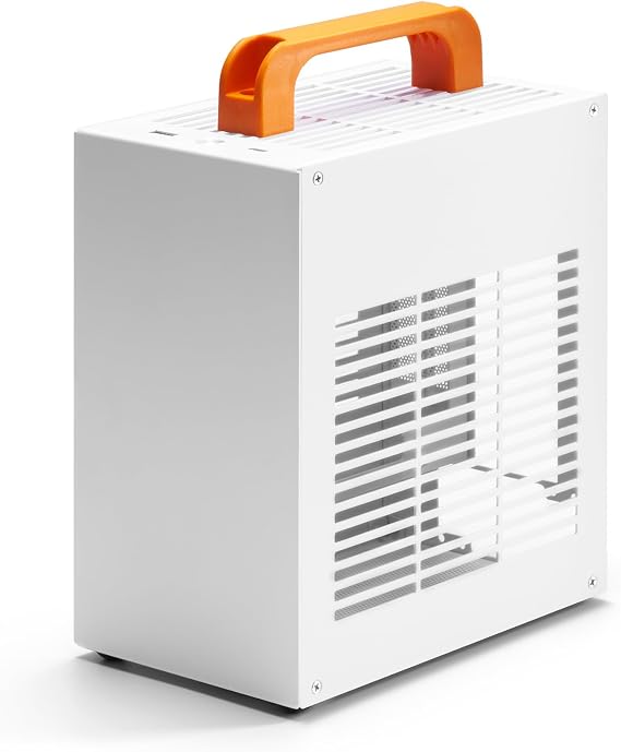 SGPC Itx Mini Case - K39 (Steel), 1U Power Supply, Includes PCIE Riser GPU, 2 Handles Can Be Installed, Vented Panel - 2 Steel Side Panels & 1 Acrylic / 5L SFF Case