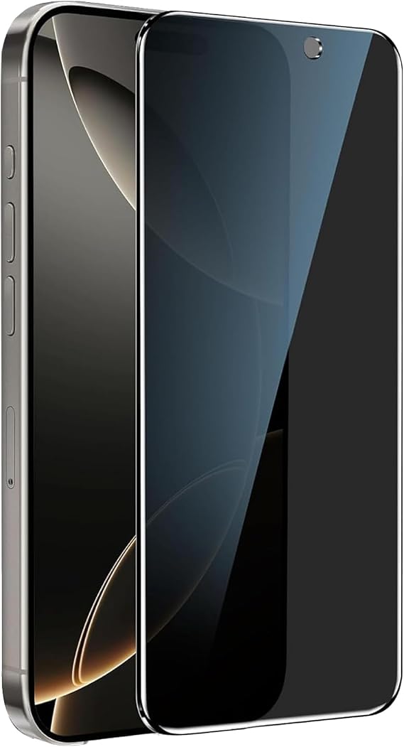 Babilden iPhone 15 İle Uyumlu Hayalet Ekran Koruyucu Ultra Şeffaf Yandan Görünmeyen Gizli Full Korumalı Temperli Kırılmaz Cam Koruma