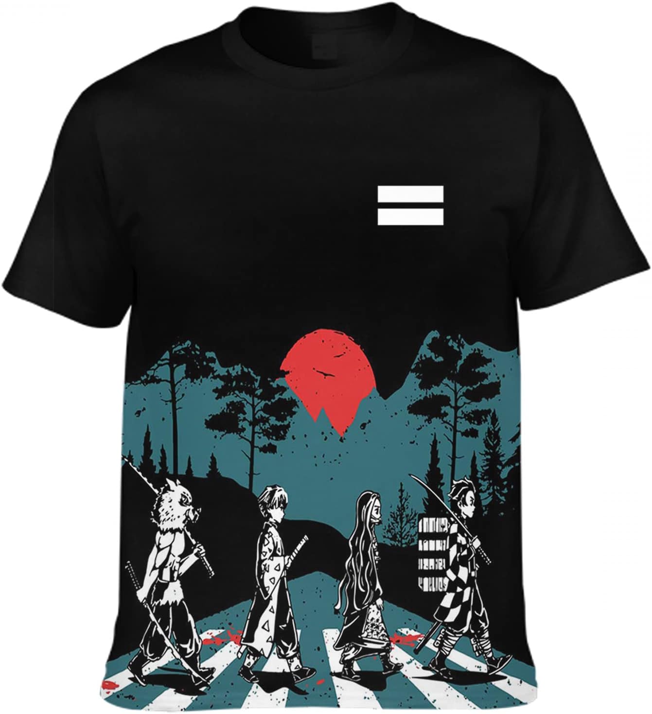 Unisex Anime Shirt Athletic Tops Mens Cartoon Tee Shirts