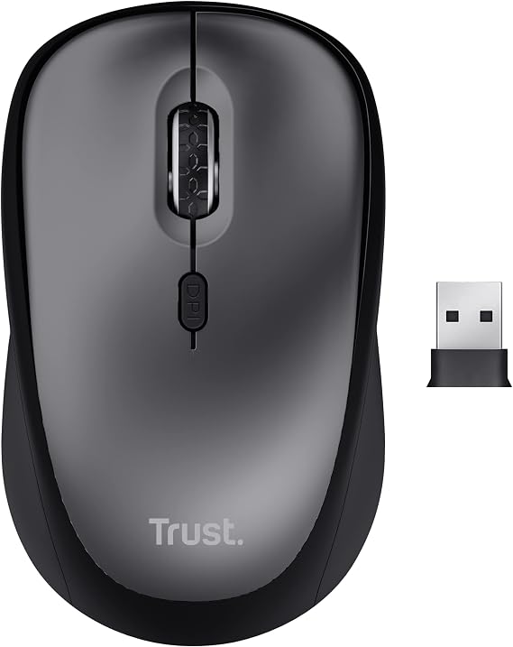 Trust 24549 YVI+ Sessiz Kablosuz Mouse - Siyah