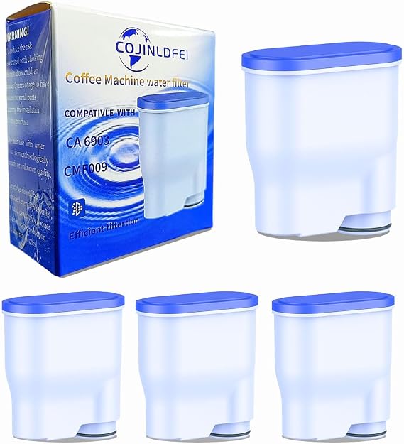 Coffee Machine Filters Compatible with Philips AquaClean Filter 3200/4300/1200/5400-CA6903/10/00/01/22/47 4 Pack