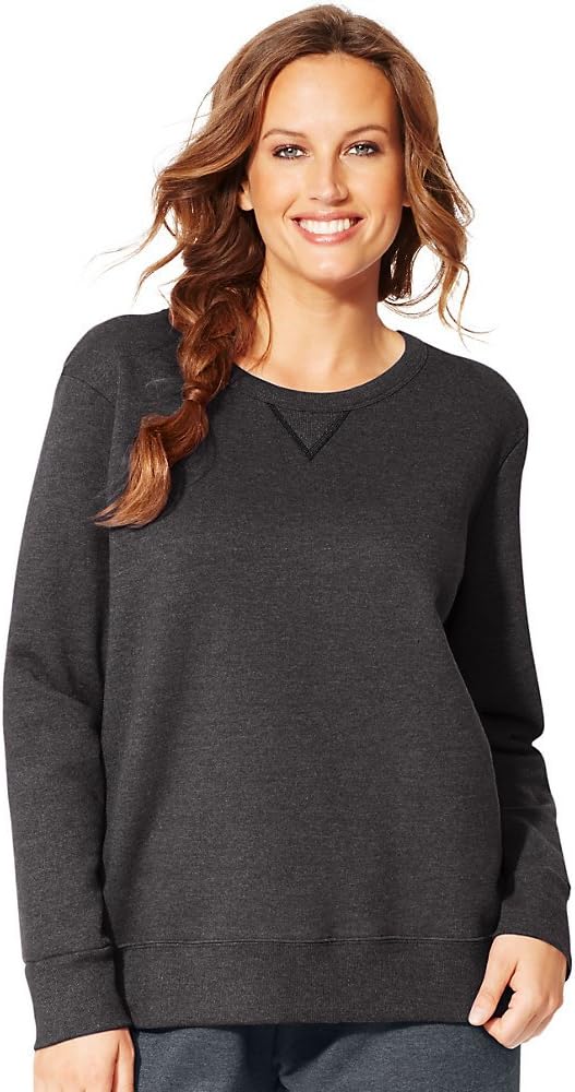 Just My Size Women's Plus-Size V-Notch Sweatshirt
