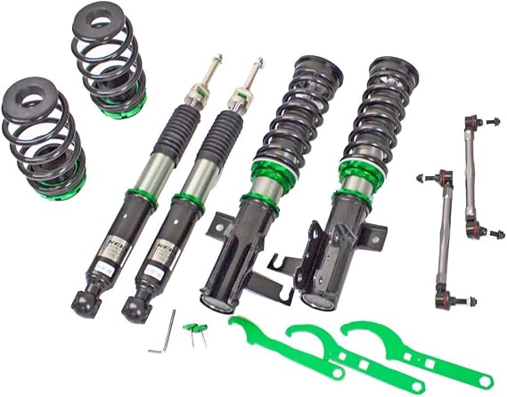 Rev9 R9-HS2-143 Hyper-Street II Coilover Suspension Lowering Kit, Mono-Tube Shock w/ 32 Click Rebound Setting, Full Length Adjustable, compatible with Chevrolet Cruze 2010-15