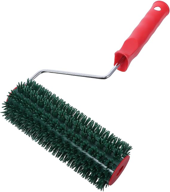 Green Plaster Texture Roller Brush, 7 Inch Width for DIY Art Projects