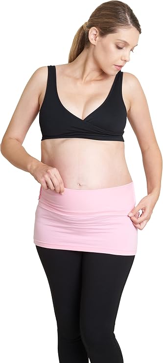 Belly Band Seamless Maternity and Postpartum Shirt Extenders, Cotton, Singles
