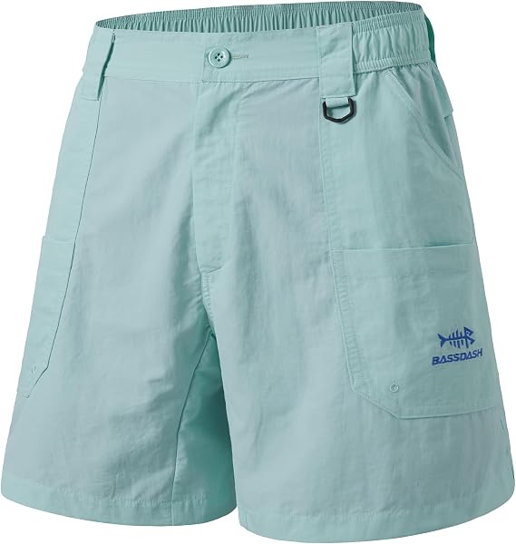 BASSDASH Men's Fishing Shorts UPF 50+ Water Resistant Quick Dry Hiking Cargo Shorts with Multi Pocket
