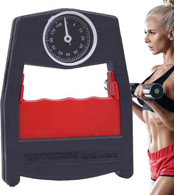 Hand Grip Dynamometer - Digital Hand Strength Measuring Device, Adjustable Power Meter, Precision Grip Force Analyzer Tool, Muscle Evaluation Instrument | Sports Training School Physical