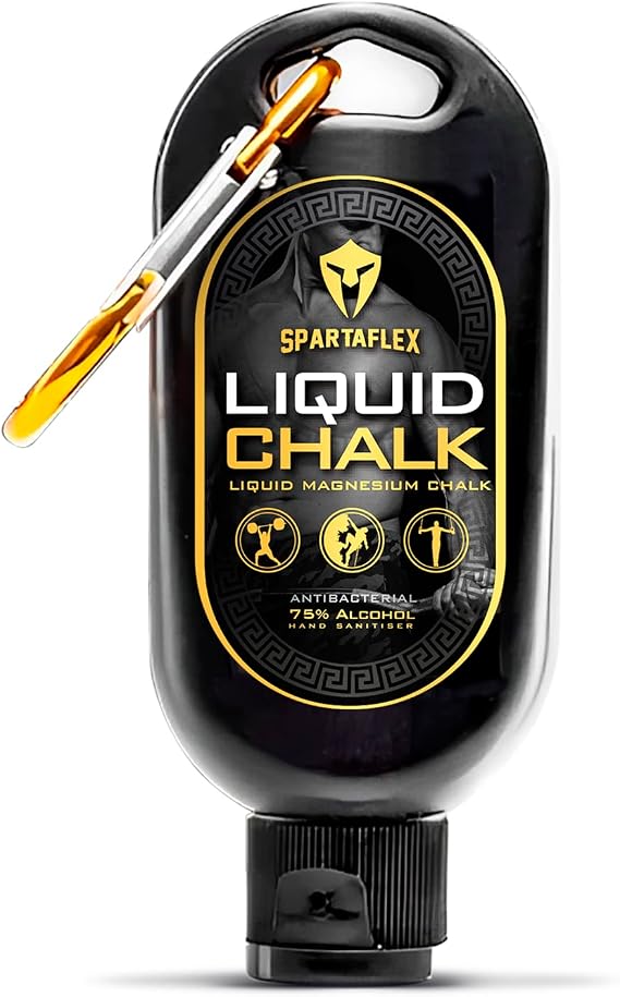 SpartaFlex 50ml Liquid Chalk - Quick Drying Gym Formula for Weightlifting and Training - Superior Grip for Climbing Gymnastics Powerlifting