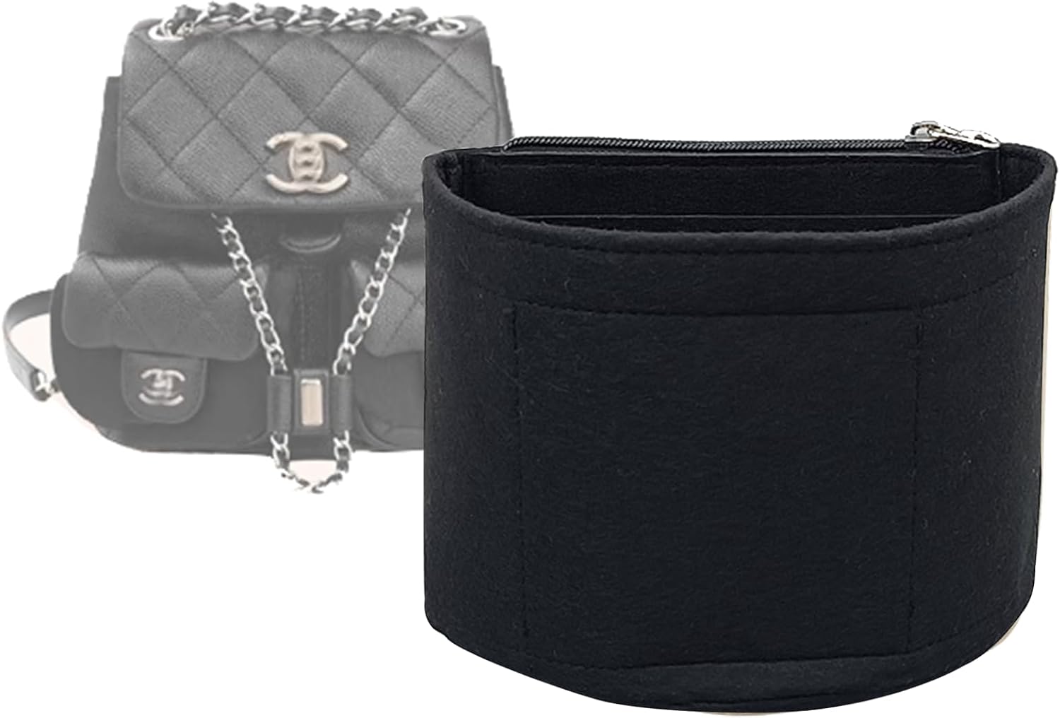 Lckaey Purse Organizer Insert for duma backpack organizer duma backpack 23P insert 1019black-S