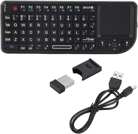 Ejoyous Touch Keyboard Mini Thin USB Rechargeable Touchpad for PS3/4 | Portable Keyboard with Trackpad and Backlit