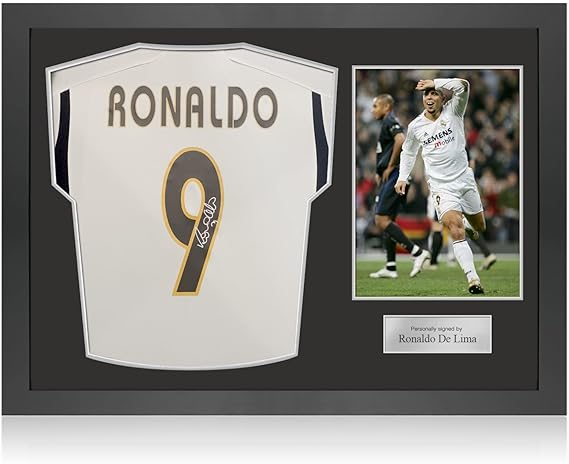 Ronaldo Nazário Signed Real Madrid 2023-24 Football Shirt. Icon Frame
