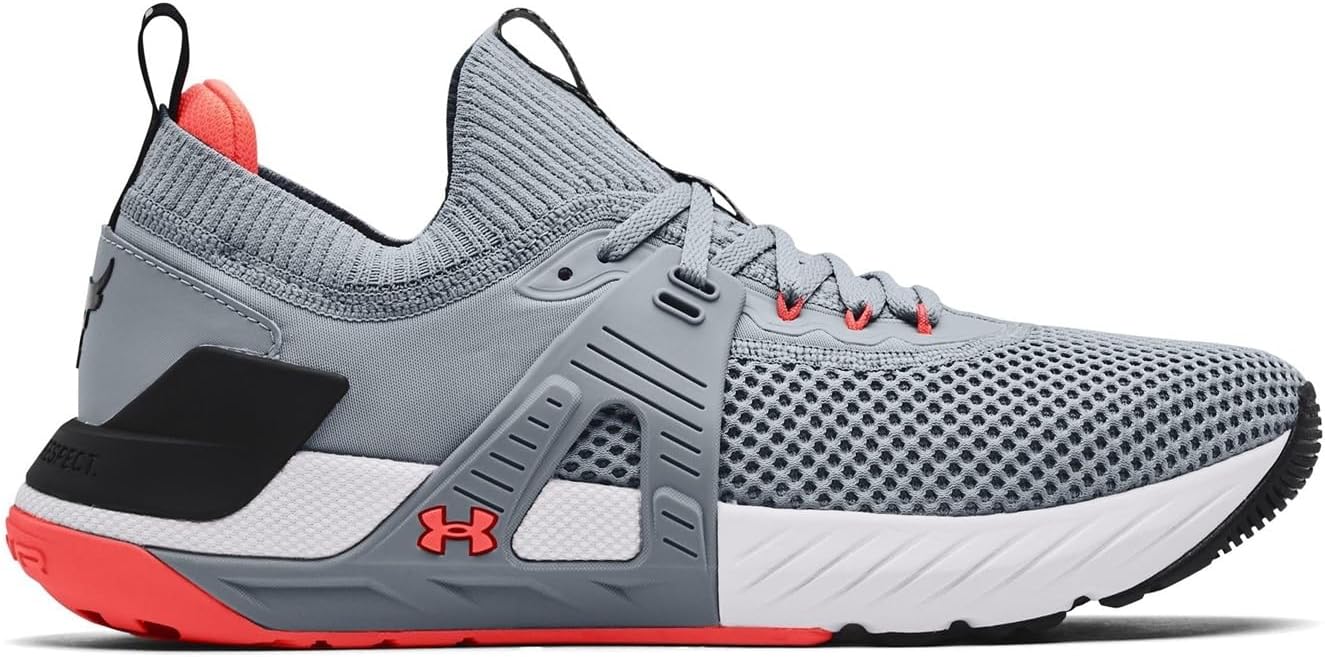 Under Armour Project Rock 4 Mens Trainers 3023695 Sneakers Shoes (UK 7 US 8 EU 41, Grey Black 107)