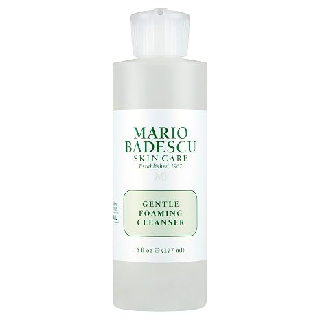 Mario Badescu Gentle Foaming Facial Cleanser, Deep Cleansing and Hydrating Face Wash