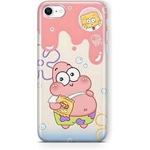 iPhone 7 ve iPhone 8 ile Uyumlu Patrick Star Desenli Şeffaf Telefon Kılıfı