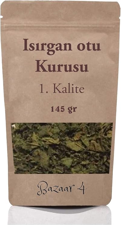 Bazaar 4 Isırgan Otu Kurusu Isırgan Otu Çayı 145 Gr 1.Kalite Taze Yeni Mahsül