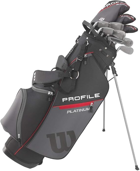 Wilson Men's Profile Platinum Complete Golf Club Package Set - Right Handed, Stand Bag