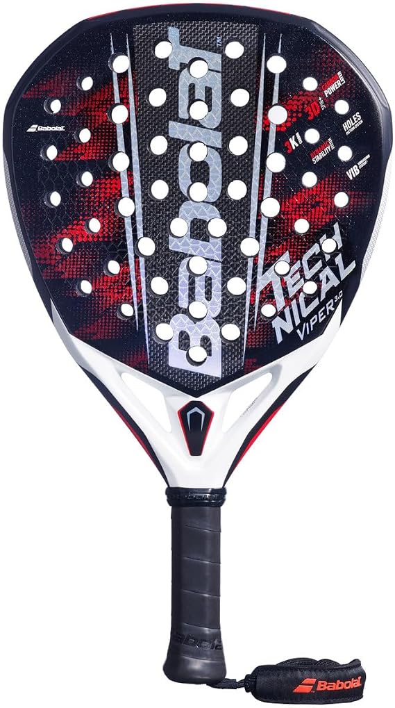 Babolat Technical Viper 3.0 Padel Racket (Black/Red)