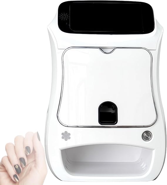 3D Touch Screen Nail Printer Machine, Automatic Smart Nail Printer with DIY Support, Nail Art Design Printing Tool, Fast 10s Nail Painting