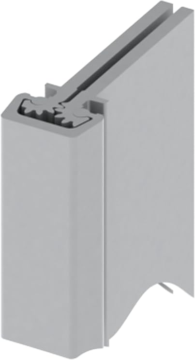 Hager - 48046 780-112 Series Aluminum Standard Duty Fire Rated Roton Continuous Geared Hinges, Concealed Leaf, Clear Anodized, 83" Length (Pack of 1)
