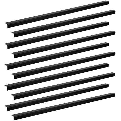 Aluminum Angle Stock, L-Shaped Black, 13.9 Inch Length, 4Pcs