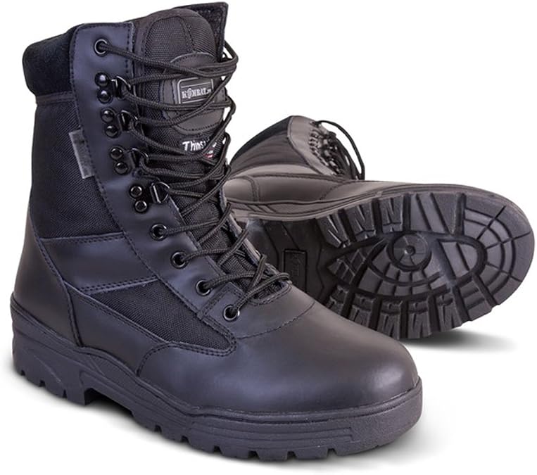 Kombat Half Leather With Thinsulate Patrol Boots Black Size