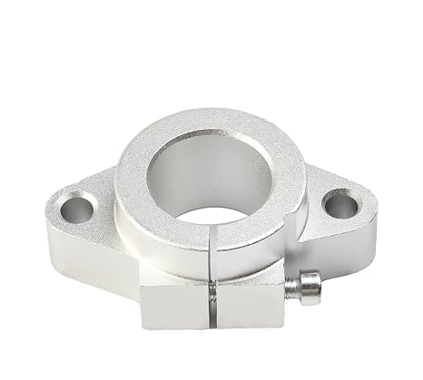 Aicosineg 2Pcs SHF25 Linear Motion Rail Ball Bearing Clamping Linear Guide Shaft Rod Rail Guide Support Slide Guide Aluminum Alloy Linear Motion Guides for 0.98inch Diameter Shaft DIY Project Parts