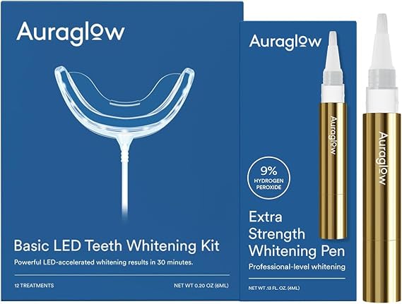 Auraglow Basic Whitening Kit & Extra Strength Pen