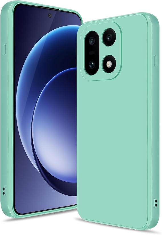 Btstring ケース OnePlus 15用 ソフトシリコンケース アップグレードカメラ保護 耐衝撃 スリムケースカバー 傷防止 マイクロファイバー裏地 ミントグリーン
